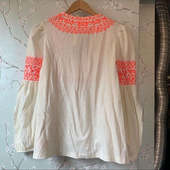 ANTHROPOLOGIE Maeve Louisa Textured Peasant Top XS - Picture 8 of 8